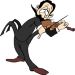 Violinist 32 Clip Art