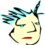 Spiked Hair Clip Art