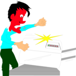 Copier - Jammed Clip Art