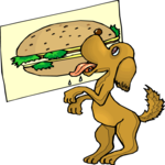 Hungry for Burger Clip Art