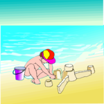 Sand Castle 7 Clip Art