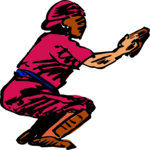Baseball - Catcher 1 Clip Art