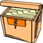 File Box - Locking Clip Art