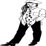 Girl in Tie & Beret