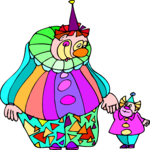 Clown with Baby 1