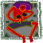 Tribal Musician Clip Art