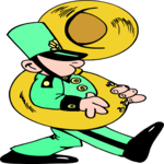 Tuba Player 4 Clip Art