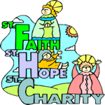 Faith, Hope & Charity Clip Art