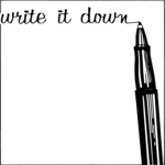 Memo - Write it Down Clip Art