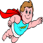 Super Hero - Kid 2 Clip Art