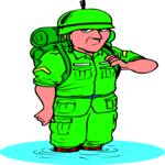 Soldier in Water 1