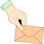 Envelope & Hand