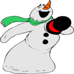 Snowman Singing Clip Art