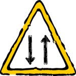 Two-Way Traffic 3 Clip Art