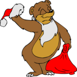 Santa - Bear 2 Clip Art