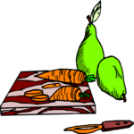 Carrots & Pears Clip Art