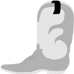 Cowboy Boot 01 Clip Art