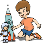 Boy with Rocketship
