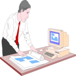 Businessman at Desk 08