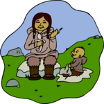 Eskimo Mother & Son