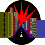 City Street 1 Clip Art