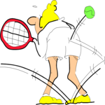 Tennis 005 Clip Art