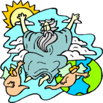 God & Angels 1 Clip Art