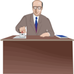 Businessman at Desk 10
