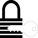 Padlock & Key 1 Clip Art