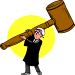 Barrister Holding Gavel