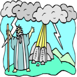 Moses & 10 Commandments 02 Clip Art