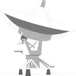 Satellite Dish 02 Clip Art
