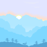 Mountains Background 5 Clip Art