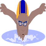 Swimmer 17 Clip Art