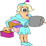 Shopper - Female 4 Clip Art