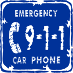 911 Car Phone Clip Art