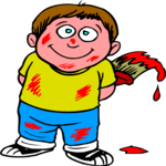Boy with Paintbrush