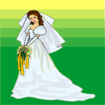 Wedding Gown 6 Clip Art