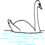 Swan 25 Clip Art