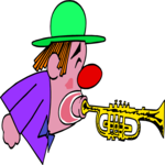 Clown Playing Trumpet 2