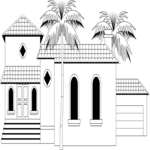 House - Mediterranian Clip Art