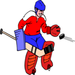 Ice Hockey - Goalie 5 Clip Art