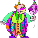 Clown with Balloon 3