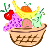 Fruit Basket 4 Clip Art