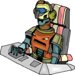 Robot - Pilot Clip Art