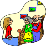 Saying Goodbye 1 Clip Art