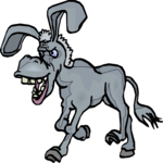 Donkey - Mean Clip Art