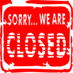 Closed Sign