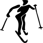 Skier 12 Clip Art