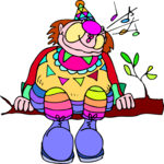 Clown Whistling Clip Art